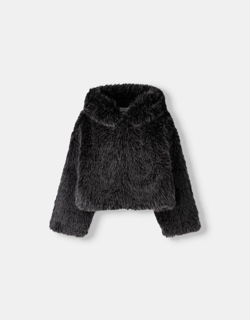 Hooded Fur Jacket