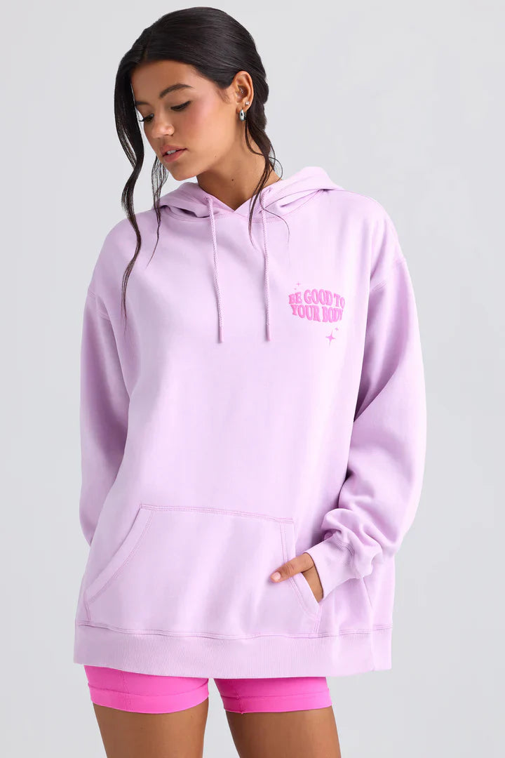 Oversized Pink Hoodie